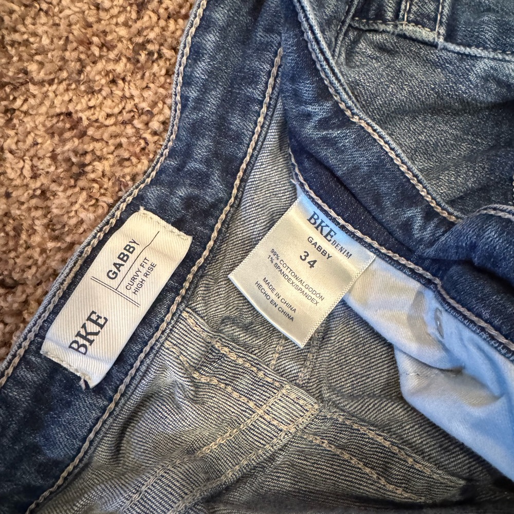 BKE Gabby Light Blue Denim Jeans - Picture 3 of 3